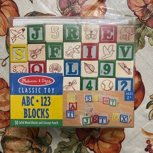 Melissa & Doug Colorful ABC-123 Learning Blocks